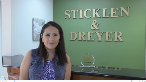 Sticklen Dreyer Tinney Personal Injury Law Firm, front desk woman.