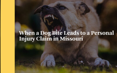 When a Dog Bite Leads to a Personal Injury Claim in Missouri