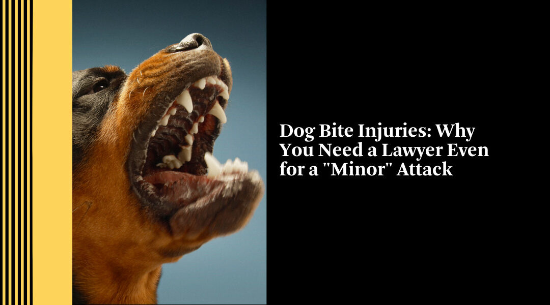 Dog Bite Injuries: Why You Need a Lawyer Even for a “Minor” Attack